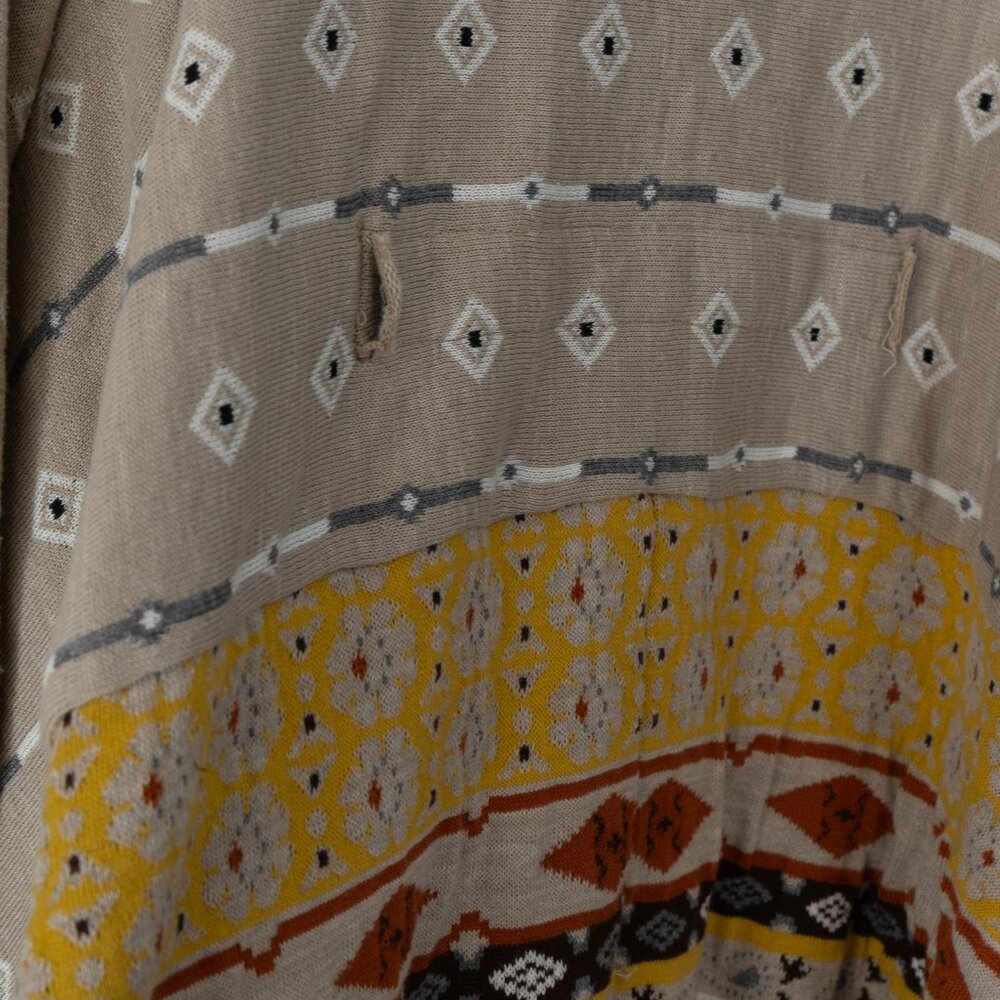 FREEWAY Cardigan Sweater Southwestern Asymmetrical Open Front Waterfall - Picture 7 of 10